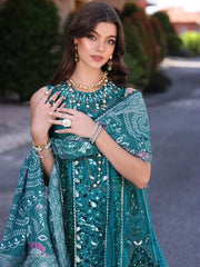 Noor by Saadia Asad Embroidered Chiffon Unstitched 3Pc Suit D-08 ZARISH