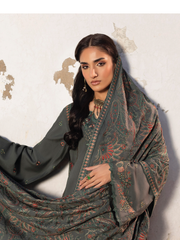 CELTS Mehr Premium Embroidered Karandi Unstitched 3Pc Suit D-08