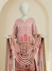 Ittehad Essential Vol-02 Unstitched Printed Lawn 3Pc Suit D-10