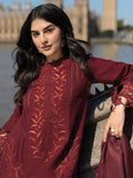 Rang Rasiya Carnation Embroidered Linen Unstitched 3Pc Suit D-08 Audrey