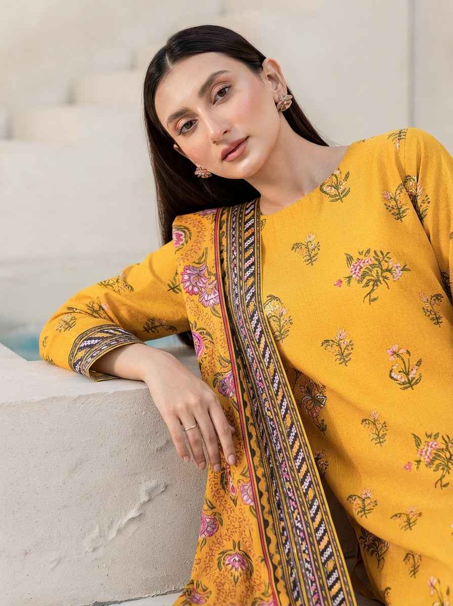 Fiza Noor Digital Printed Marina Unstitched 3Pc Suit D-08