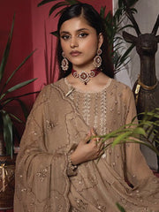 Heer by Humdum Embroidered Chiffon Unstitched 3PC Suit HR-08