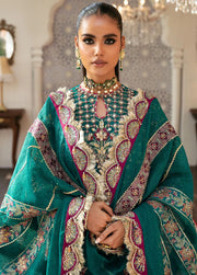 Afrozeh Hayat Unstitched Embroidered Chiffon 3 Piece Suit D-08 AYAT