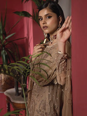 Heer by Humdum Embroidered Chiffon Unstitched 3PC Suit HR-08