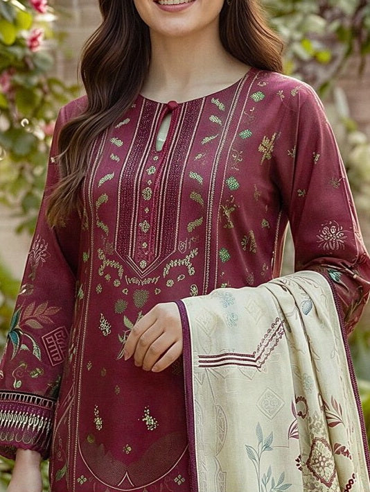 Zync by Florent Exclusive Prints Lawn Unstitched 3Pc Suit FEP-08