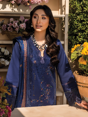Rang Rasiya Florence Embroidered Lawn Unstitched 3Pc Suit D-08 SAFINA