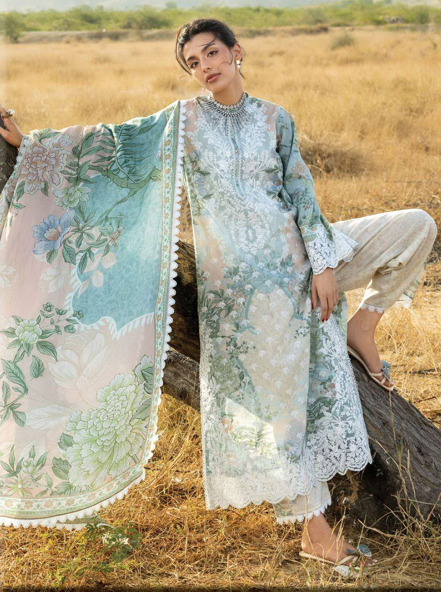 Zainab Chottani Embroidered Lawn Unstitched 3Pc Suit D-08 Liyana