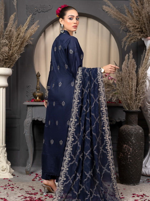Manizay Talash Premium Embroidered Lawn Unstitched 3Pc Suit D-08