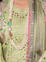 Rang Rasiya Premium Embroidered Lawn Unstitched 3Pc Suit D-10 GEETI