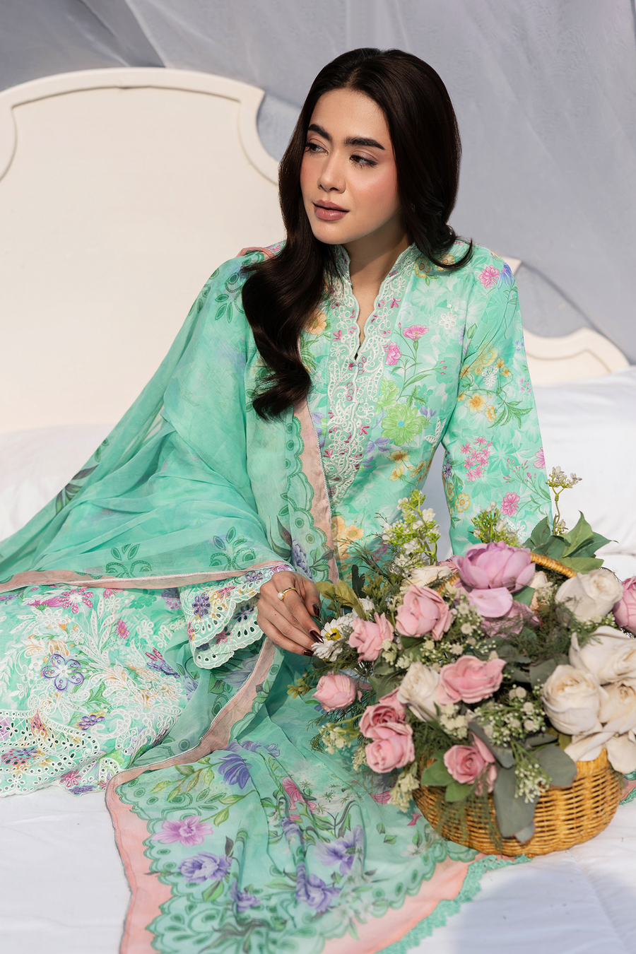 RajBari Summer Printkari Exclusive Lawn Unstitched 3Pc Suit D-08