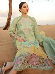 Rang Rasiya Premium Embroidered Lawn Unstitched 3Pc Suit D-08 ELNAZ