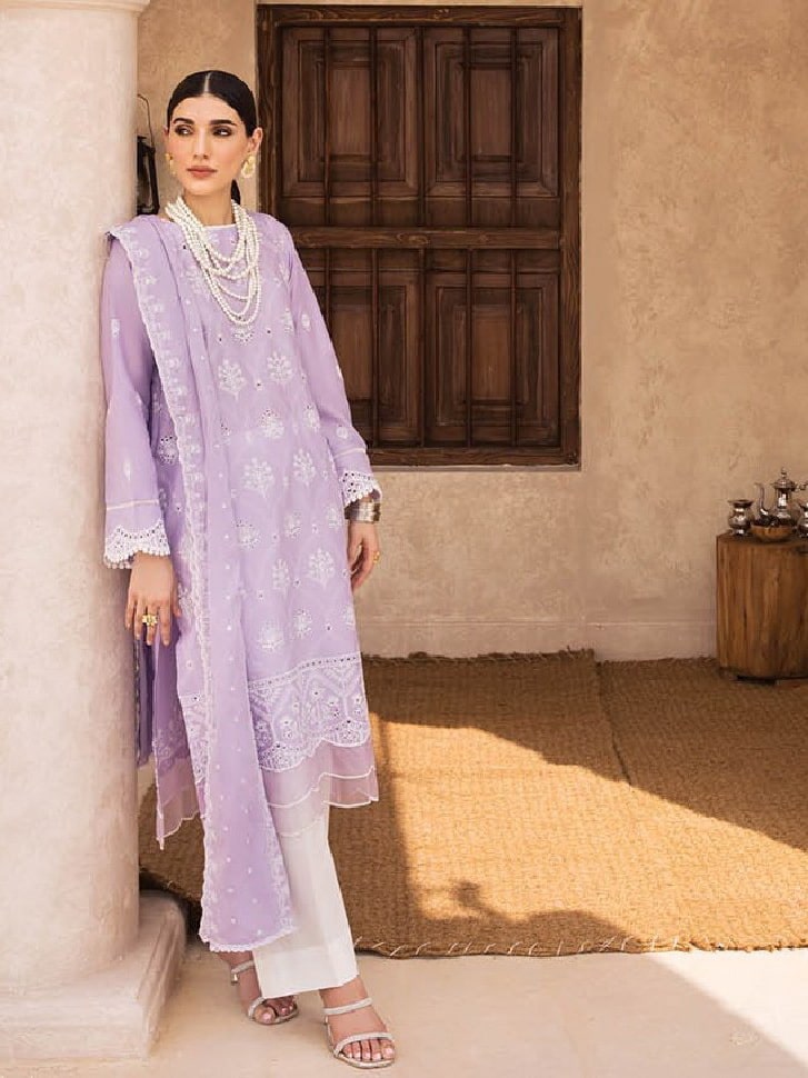 Nissa by RajBari Unstitched Embroidered Chikankari 3 Piece Suit D-08