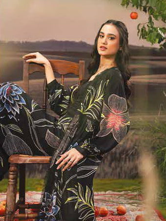 Maria.B M.Basics Embroidered Arabic Lawn Unstitched 3Pc Suit D-08B