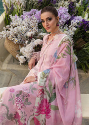 Saira Shakira Bloom Embroidered Lawn Unstitched 3Pc Suit D-08B IRIS