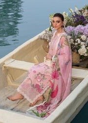 Saira Shakira Bloom Embroidered Lawn Unstitched 3Pc Suit D-08B IRIS