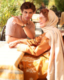 Rang Rasiya Carnation Embroidered Karandi Unstitched 3Pc Suit D-07 Cappucino