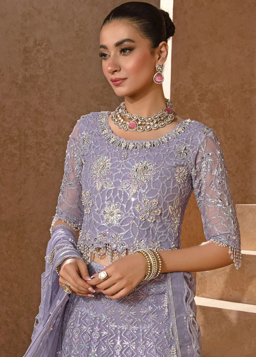Rang Rasiya Chatoyer Embroidered Chiffon Unstitched 3Pc Suit D-08 Jehan