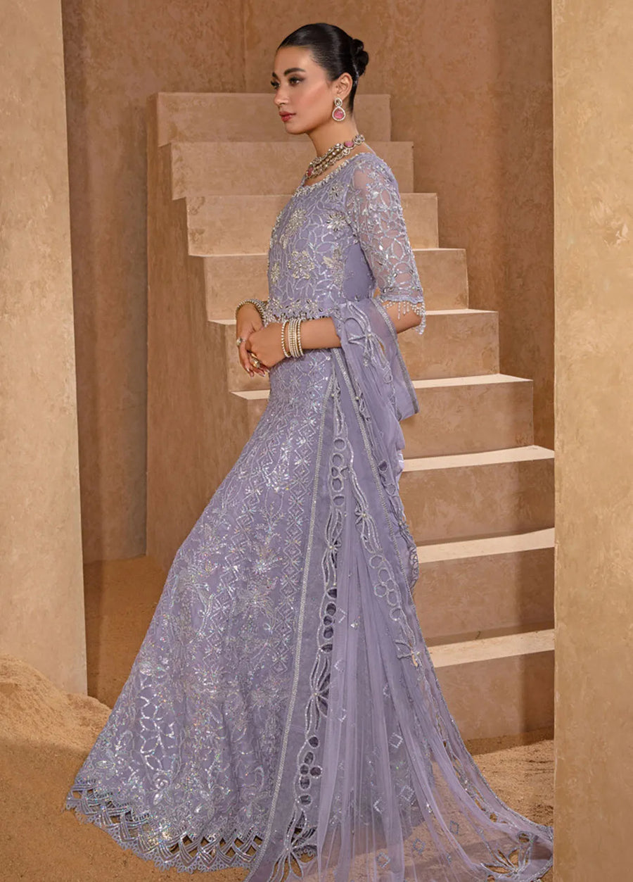 Rang Rasiya Chatoyer Embroidered Chiffon Unstitched 3Pc Suit D-08 Jehan