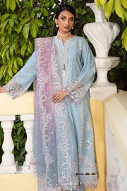 Iris by Jazmin Embroidered Eid Lawn Unstitched 3Pc Suit D-08 POWDER BLUE