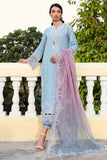 Iris by Jazmin Embroidered Eid Lawn Unstitched 3Pc Suit D-08 POWDER BLUE