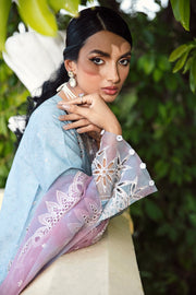 Iris by Jazmin Embroidered Eid Lawn Unstitched 3Pc Suit D-08 POWDER BLUE