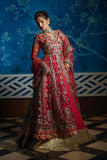 Mushq Stardust Embroidered Net Unstitched 3Pc Suit D-08 Red Carpet