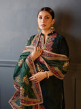 Zainab Chottani Embroidered Velvet Unstitched 3Pc Suit D-08 ZELENA