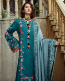 Mushq Broadway Embroidered Karandi Unstitched 3Pc Suit - Whispered Secrets