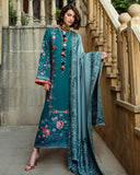 Mushq Broadway Embroidered Karandi Unstitched 3Pc Suit - Whispered Secrets