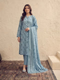 Zeenia Serene Printed Linen Unstitched 3Pc Suit D-08