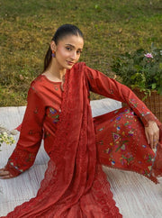 Raha by RajBari Summer Print Exclusive Lawn Unstitched 3Pc Suit D-08