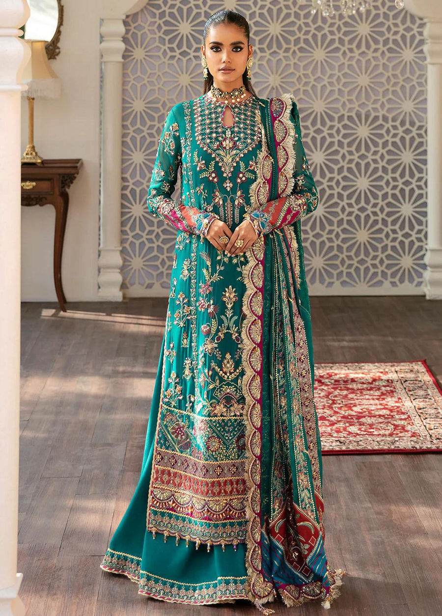 Afrozeh Hayat Unstitched Embroidered Chiffon 3 Piece Suit D-08 AYAT