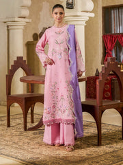 Raha by RajBari Premium Summer Embroidered Lawn Unstitched 3Pc Suit D-08