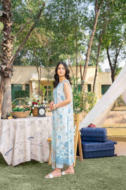 Spring Bell by Sanam Saeed Embroidered Lawn Unstitched 3Pc Suit D-08