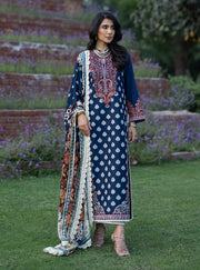 Zainab Chottani Luxe Lawn Unstitched Embroidered 3Pc Suit D-08 Mesa