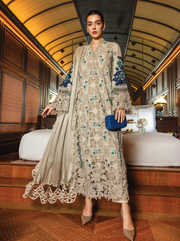 Maria.B Luxury Lawn Eid-2 Unstitched Embroidered 3Pc Suit EL-26-08