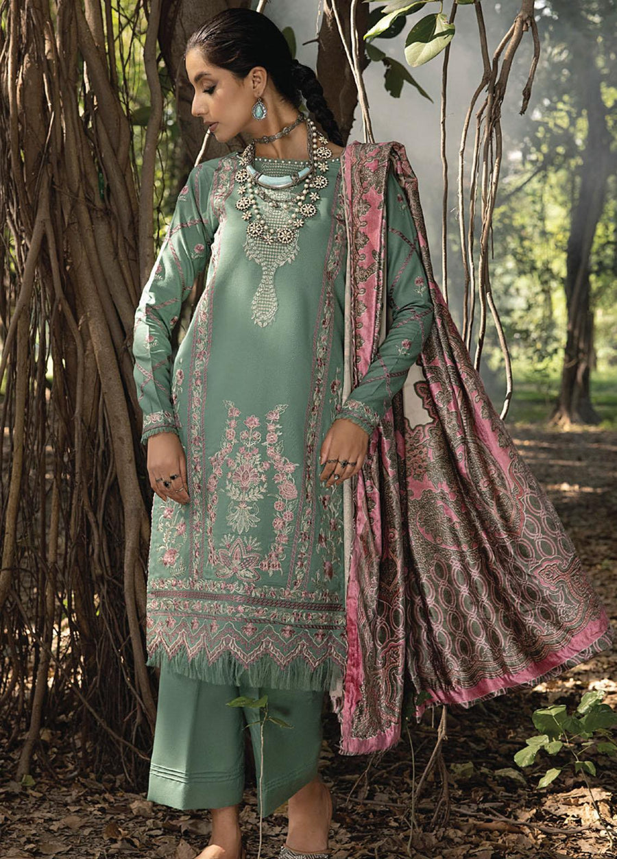 MIRK by Humdum Unstitched Embroidered Wool 3Pc Suit D-08