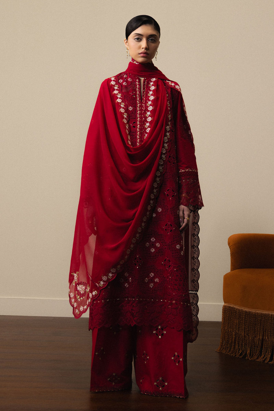 Zara Shahjahan Satori Stillness & Luxury Unstitched Lawn 3Pc Suit D-08 AKARI