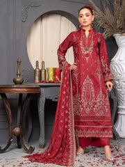 Manizay Talash Premium Embroidered Lawn Unstitched 3Pc Suit D-09