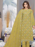 Ayla Zahra Allover Embroidered Swiss Unstitched 3Pc Suit D-09