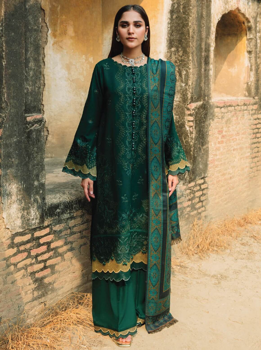 Carvaan by Humdum Embroidered Wool Unstitched 3Pc Suit D-09