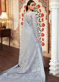 Afrozeh Hayat Unstitched Embroidered Cotton Net Saree D-09 ZAUQ