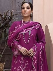 Rang Rasiya Carnation Embroidered Karandi 3Pc Suit D-09 NARIN