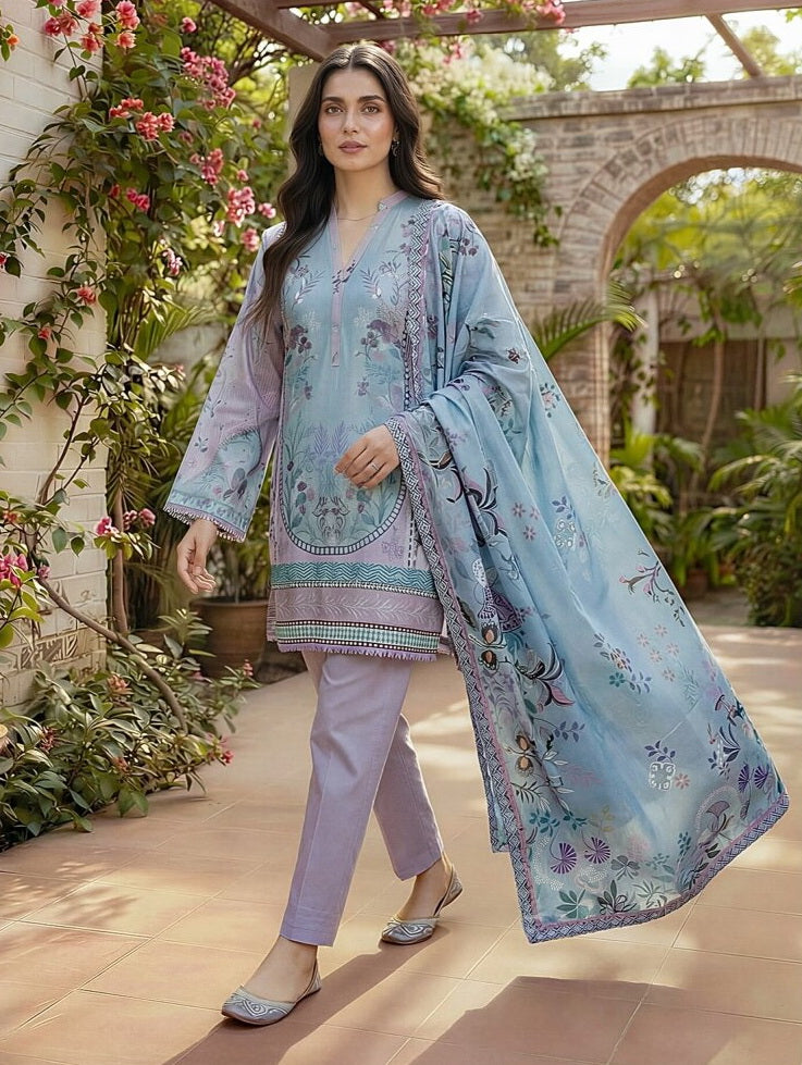 Zync by Florent Exclusive Prints Lawn Unstitched 3Pc Suit FEP-09