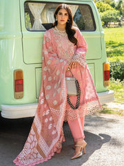 Rang Rasiya Carnation Embroidered Lawn Unstitched 3Pc Suit D-09 Keya