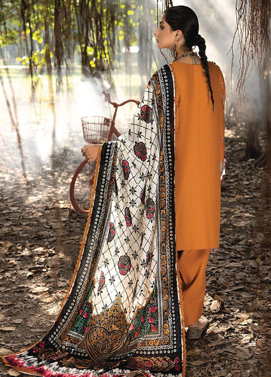 MIRK by Humdum Unstitched Embroidered Wool 3Pc Suit D-09