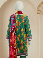 Ittehad Essential Vol-02 Unstitched Printed Lawn 3Pc Suit D-09
