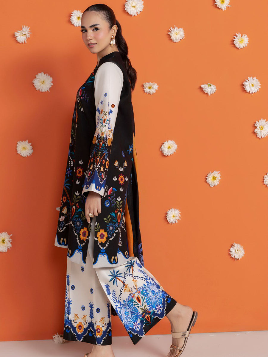 RajBari Amal Summer Prints Exclusive 3Pc Unstitched Lawn Suit D-09