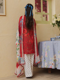 Coco Prints by Zara Shahjahan Unstitched Lawn 3Pc Suit D-09 POMEGRANATE