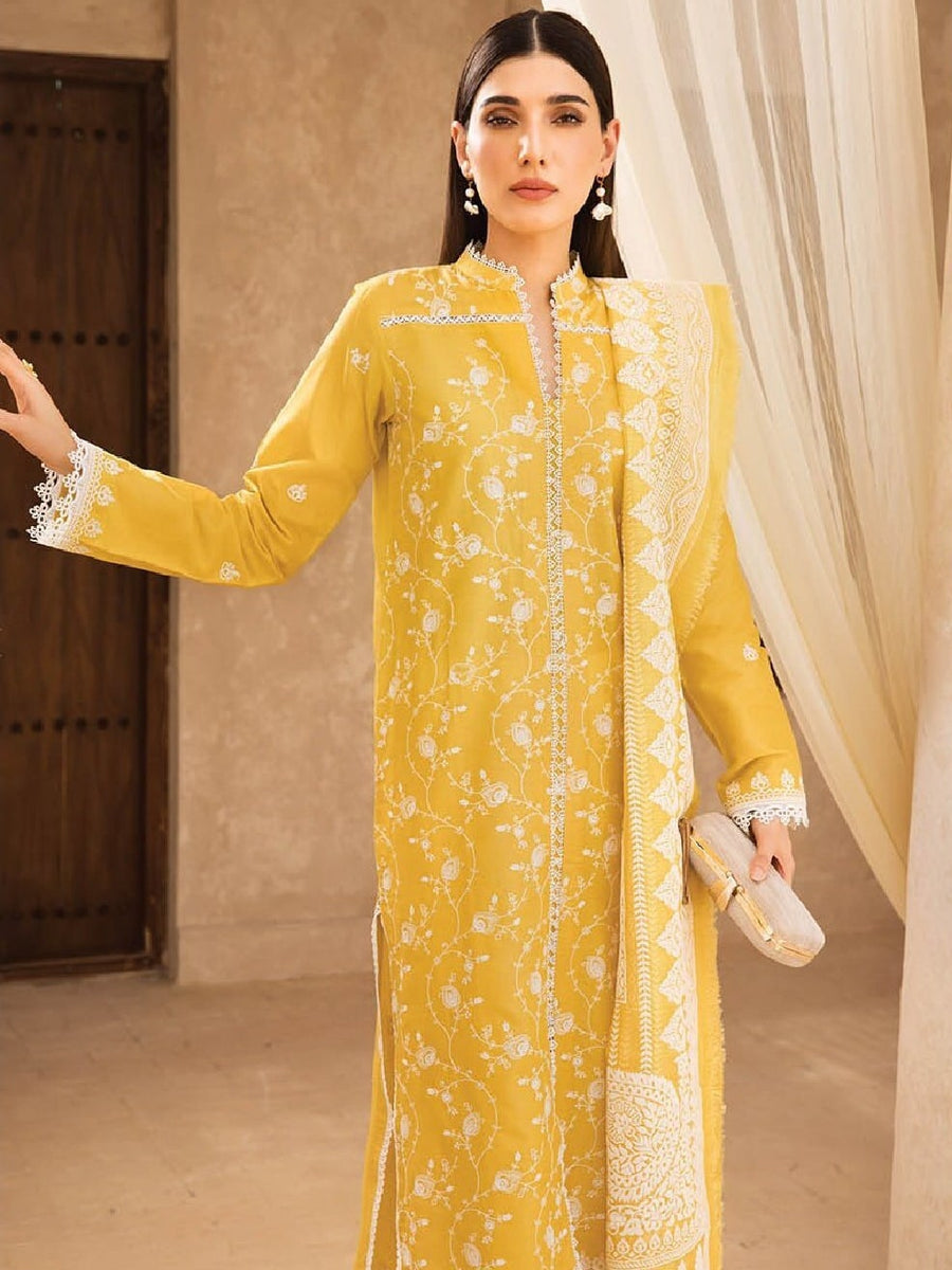 Nissa by RajBari Unstitched Embroidered Chikankari 3 Piece Suit D-09